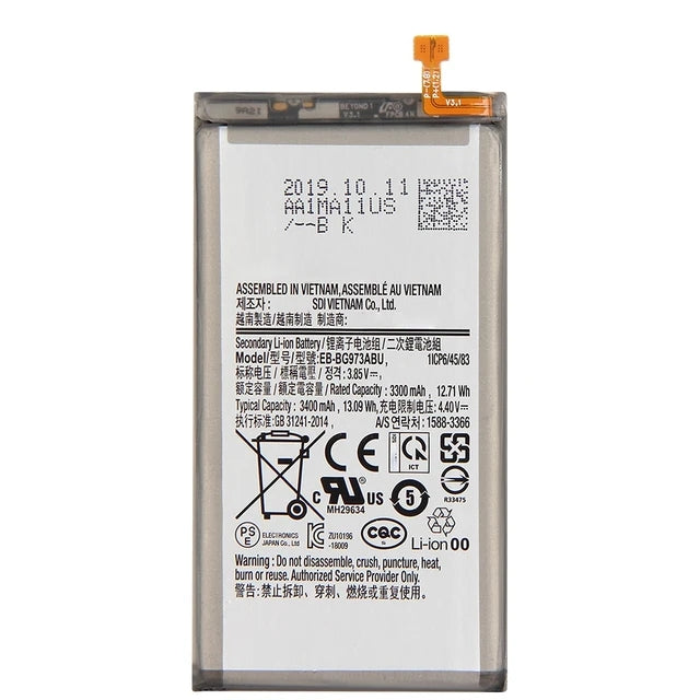 Batterie de remplacement pour Samsung Galaxy S10 (G973), EB-BG973ABU EB-BG973ABE EB-BG973ABA Batterie de remplacement pour Samsung Galaxy S10 (G973), EB-BG973ABU EB-BG973ABE EB-BG973ABA